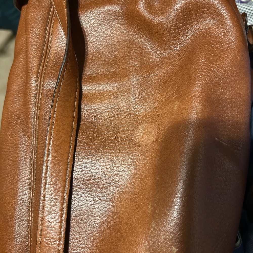 Coach Brown Leather Shoulder Bag - Picture 6 of 9